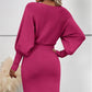 💖Rochie tricotată elegantă, set din două piese