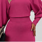 💖Rochie tricotată elegantă, set din două piese