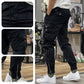 👖 Pantaloni Cargo cu talie elastică și cordon pentru bărbați cu mai multe buzunare