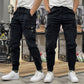 👖 Pantaloni Cargo cu talie elastică și cordon pentru bărbați cu mai multe buzunare