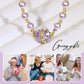 Colier elegant magnetic cu perle imitate