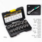 🔧⚙️ PROMO FLASH 50% ! Kit Extracteur Vis & Boulons Endommagés – 14 Pièces, Acier Chrome-Molybdène, Sans Perçage, Rainure Spirale, Standard 3/8" 🔩