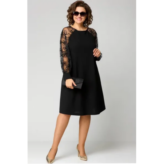 💖 Rochie din dantelă patchwork