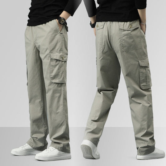 👖 OFERTĂ FIERBINTE 2025 – REDUCERE 49%🔥 Pantaloni cargo bărbătești, comozi, cu croială lejeră și mai multe buzunare