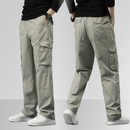 👖 OFERTĂ FIERBINTE 2025 – REDUCERE 49%🔥 Pantaloni cargo bărbătești, comozi, cu croială lejeră și mai multe buzunare