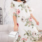 Rochie de primăvară și vară din șifon imprimat