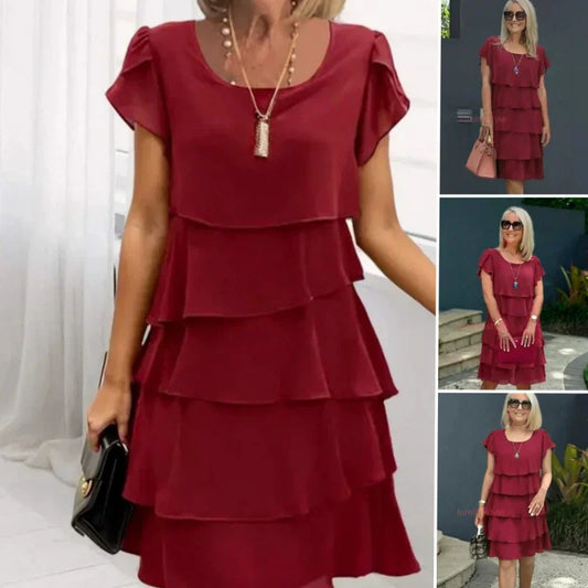 🔥VÂNZARE HOT🔥Rochie casual pentru femei cu ondulație ruffle