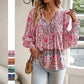 💖VÂNZARE ÎN ULTIMA ZI 50% REDUCERE💖Moda femeilor imprimate v-Neck Long Sleeve Shirt