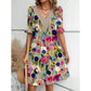 💕2025💕Femeii V-Neck Flowy Mini rochie