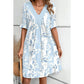 💕2025💕Femeii V-Neck Flowy Mini rochie