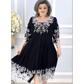S-4XL Doamnelor dantelă rochie de flori