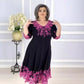 S-4XL Doamnelor dantelă rochie de flori
