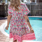 Rochie cu decolteu în V în stil Boho Resort