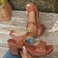 🔥【EU36-43】👡 Sandale cu toc înalt pentru femei
