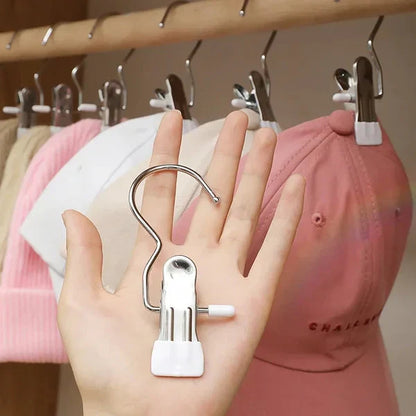 💥Cârlig de călătorie multifuncțional – agățătoare anti-rugină, economisește spațiu, ideală pentru pălării, pantaloni și haine