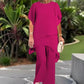 🔥 Set elegant și stilat: top uimitor și pantaloni cu picior lat