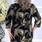 🌹Rochie Elegantă Mirela – croi clasic, imprimeu rafinat