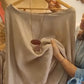 Set bluză cu croială lejeră și pantaloni cu picior lat imprimați cu flori pentru femei