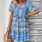🌸 Rochie cu decolteu în V în stil Boho Resort