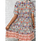 🌸 Rochie cu decolteu în V în stil Boho Resort