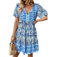 🌸 Rochie cu decolteu în V în stil Boho Resort