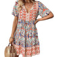 🌸 Rochie cu decolteu în V în stil Boho Resort