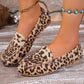 Mocasini de modă pentru femei cu imprimare de leopard Patchwork