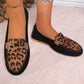 Mocasini de modă pentru femei cu imprimare de leopard Patchwork