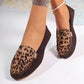 Mocasini de modă pentru femei cu imprimare de leopard Patchwork