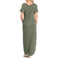 🌸Rochie casual de culoare solidă