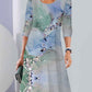 Rochie de damă, elegantă, cu imprimeu floral, cu o formă lejeră