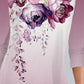 Rochie de damă, elegantă, cu imprimeu floral, cu o formă lejeră
