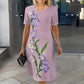 👗Rochie lejeră elegantă cu imprimeu floral