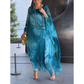 🔥 REDUCERE SPECIALĂ! 🔥 Rochie elegantă din șifon cu imprimeu marmorat