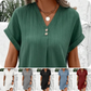 🍃Rochie minimalistă de damă, cu gât în V și culoare uni