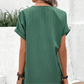 🍃Rochie minimalistă de damă, cu gât în V și culoare uni
