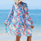 🏖️ Set costum de baie multicolor pentru femei – 3 piese🌈