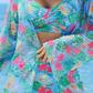 🏖️ Set costum de baie multicolor pentru femei – 3 piese🌈