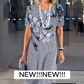 🌷Rochie de gât rotund imprimată casual pentru femei