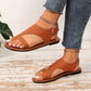 👡Încălțăminte damă, sandale plate casual cu inel pentru deget.👡