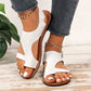 👡Încălțăminte damă, sandale plate casual cu inel pentru deget.👡