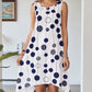 🌸 Rochie fără mâneci cu imprimeu și guler rotund pentru femei🌷