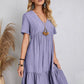 40% Reducere Numai Astăzi!👚💃Vara vrac Casual Ruffle Tiered rochie cu mâneci scurte