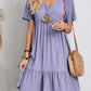 40% Reducere Numai Astăzi!👚💃Vara vrac Casual Ruffle Tiered rochie cu mâneci scurte