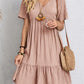 40% Reducere Numai Astăzi!👚💃Vara vrac Casual Ruffle Tiered rochie cu mâneci scurte