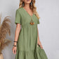 40% Reducere Numai Astăzi!👚💃Vara vrac Casual Ruffle Tiered rochie cu mâneci scurte