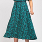Rochie maxi elegantă imprimată cu curea