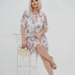 🎉 Super ofertă de vară!👗 Rochie elegantă plisată cu mânecă scurtă și lungă