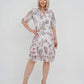 🎉 Super ofertă de vară!👗 Rochie elegantă plisată cu mânecă scurtă și lungă