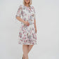 🎉 Super ofertă de vară!👗 Rochie elegantă plisată cu mânecă scurtă și lungă